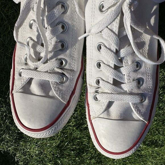 Converse Shoes Mens Size 6‎ Low Top Unisex All Star White Casual Sneakers - Picture 11 of 11
